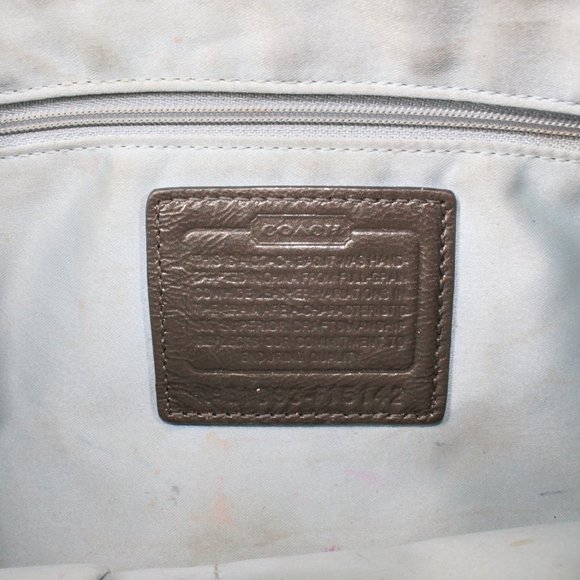 COACH Signature Patent Leather Tote Shoulder Bag - Picture 8 of 12